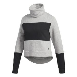 Adidas Gray/Black Sport Street Funnel Neck Sport Street Sweatshirt EUC